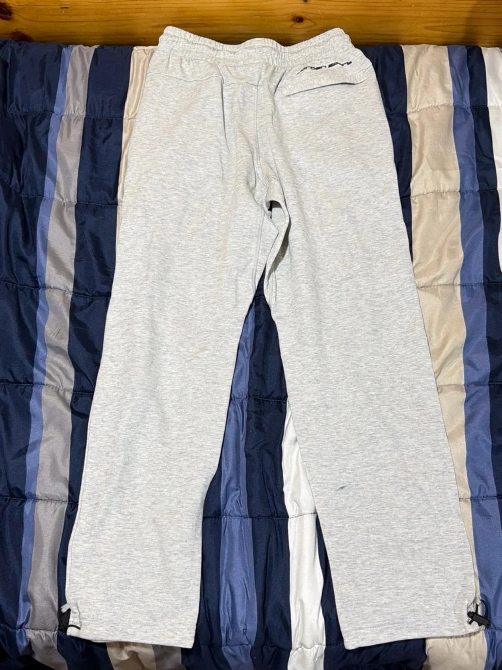 Jordan Light Gray Sweatpants with Black Jordan Sport Logo